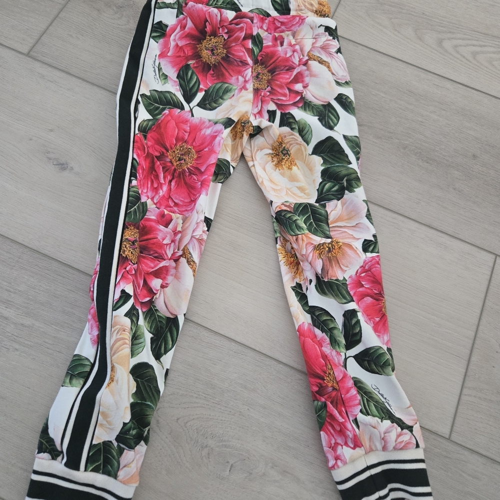 Floral Kids Bottoms Iconic Dolce & Gabbana Print Size 6 Girls - Picture 7 of 7